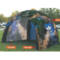 11 ft x 11 ft (8.5 ft H) Inflatable Tent - Full Bleed w/One Printed Wall